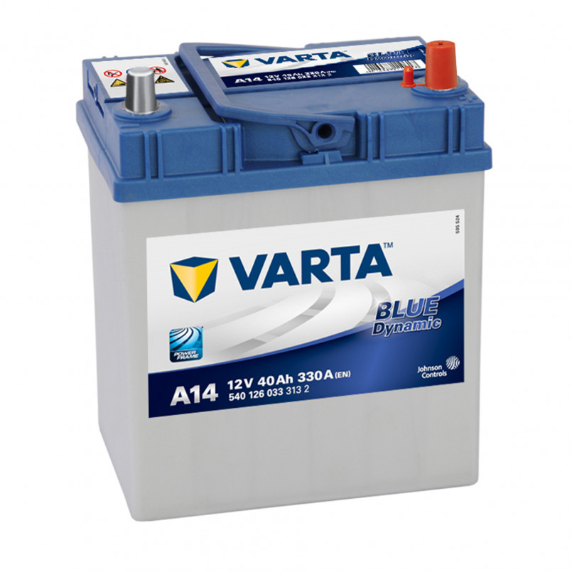 Акумулятор VARTA 40Ач 330А -/+ 187*127*227 Blue Dynamic A14